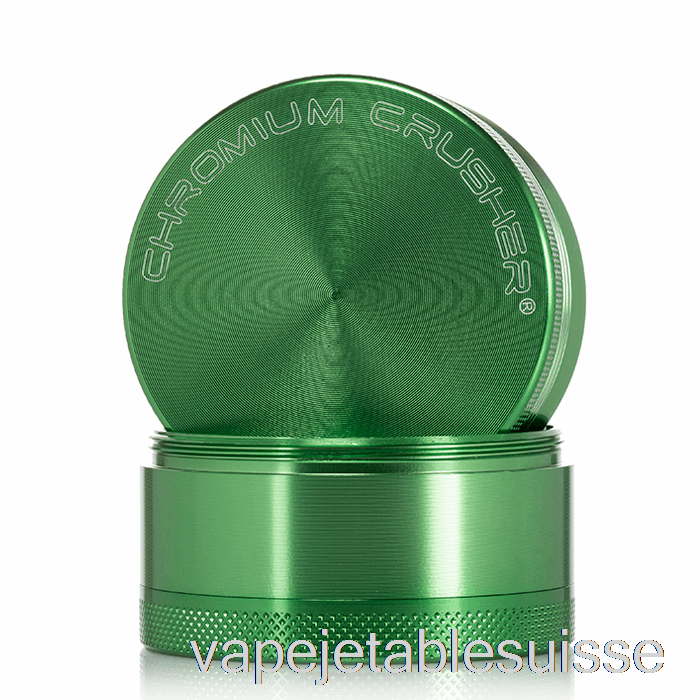 Vape Suisse Chrome Crusher 2.2inch Broyeur 4 Pièces Vert
